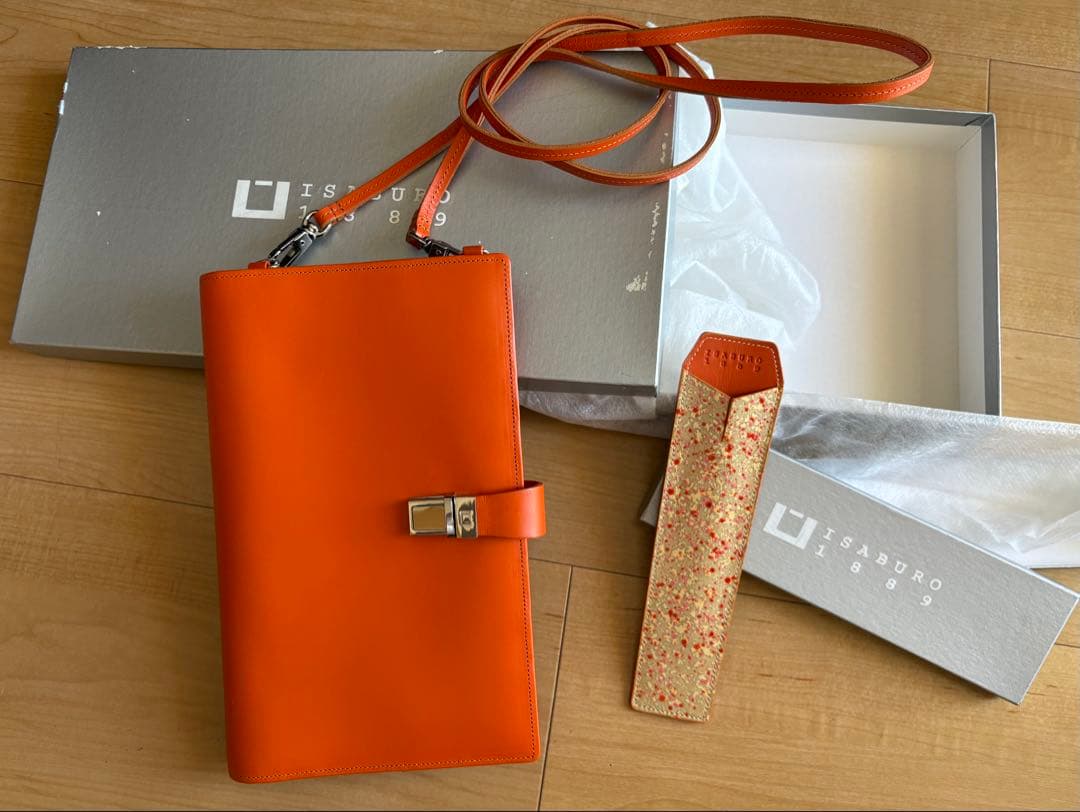 【新品未使用・希少】ISABURO 1889 本革多機能手帳＆ペンケース