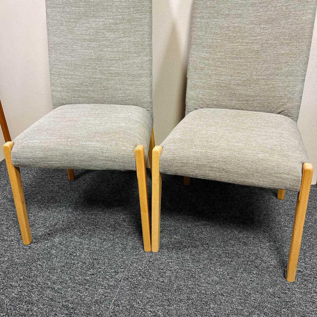 ニトリ Dコタツチェア ダイニングチェア ファブリック　2脚セット　北欧レトロ