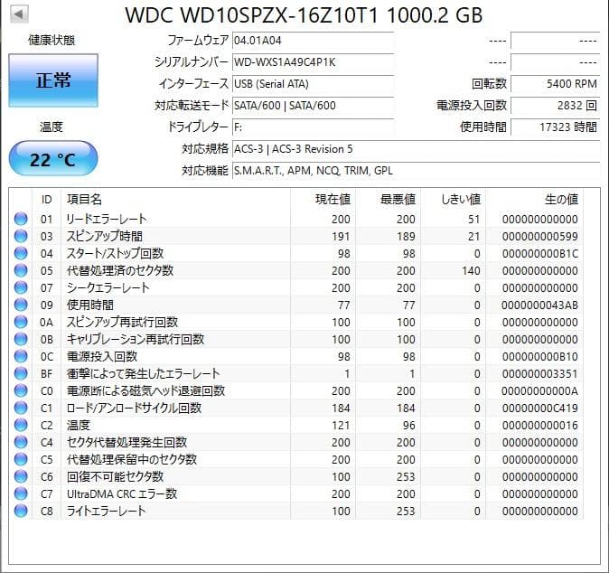 ✨4個セット✨HDD 1000GB✨大容量1TB✨2.5インチ✨01-06