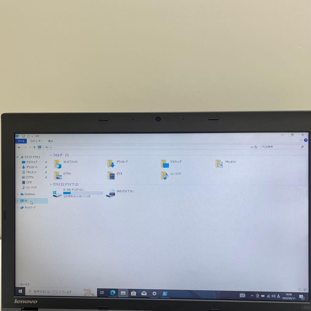 #833 レノボ Thinkpad L540 i3 8GB Office2021