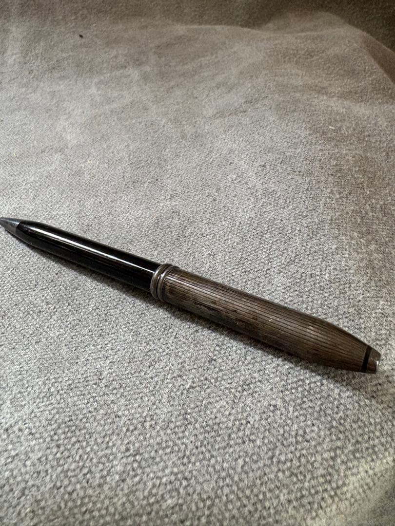 CROSS TOWNSEND/タキシード　シルバーブラックラッカー　ボールペン