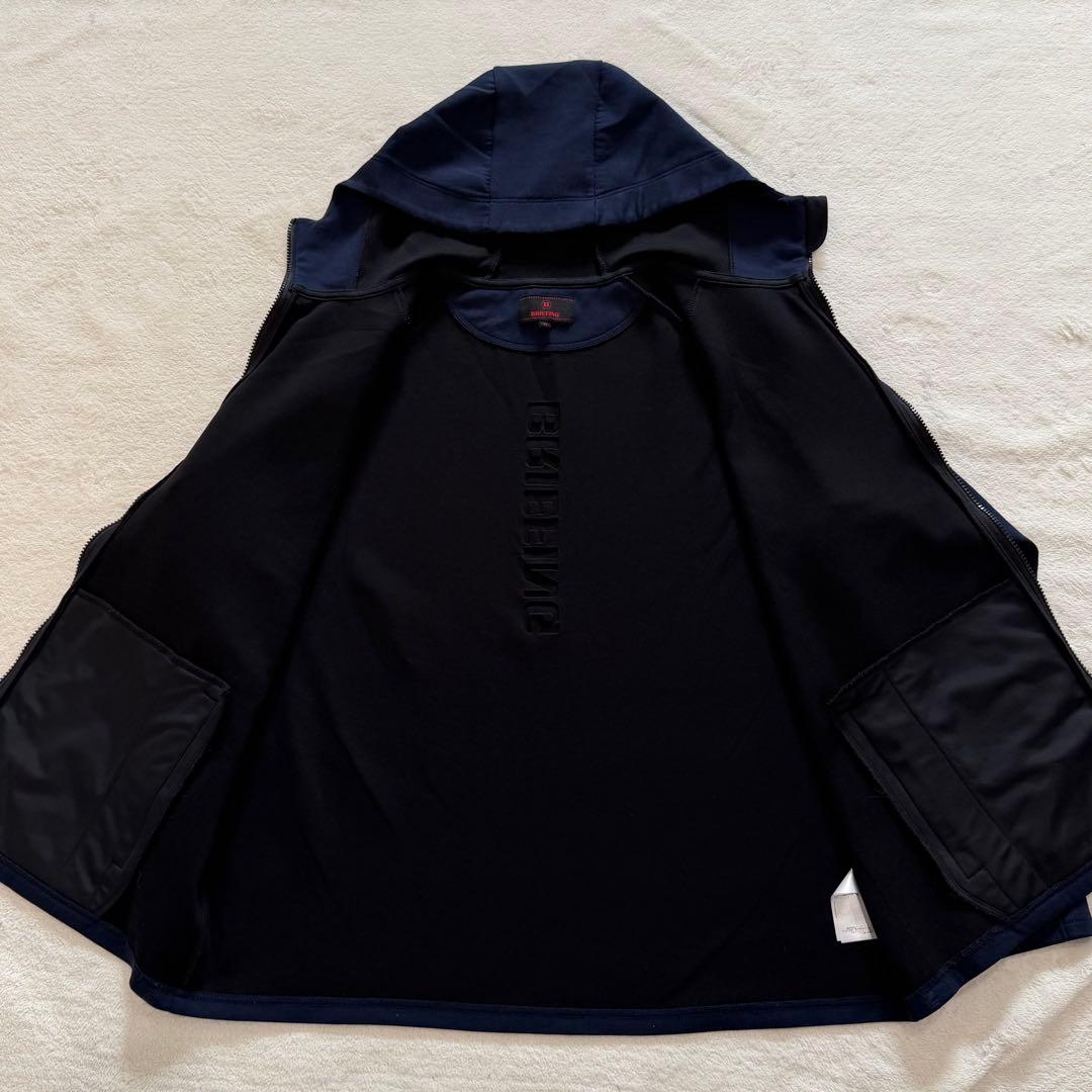 ブリーフィング　ジップパーカー　ゴルフウェア　エンボスロゴ　2024年製　XL