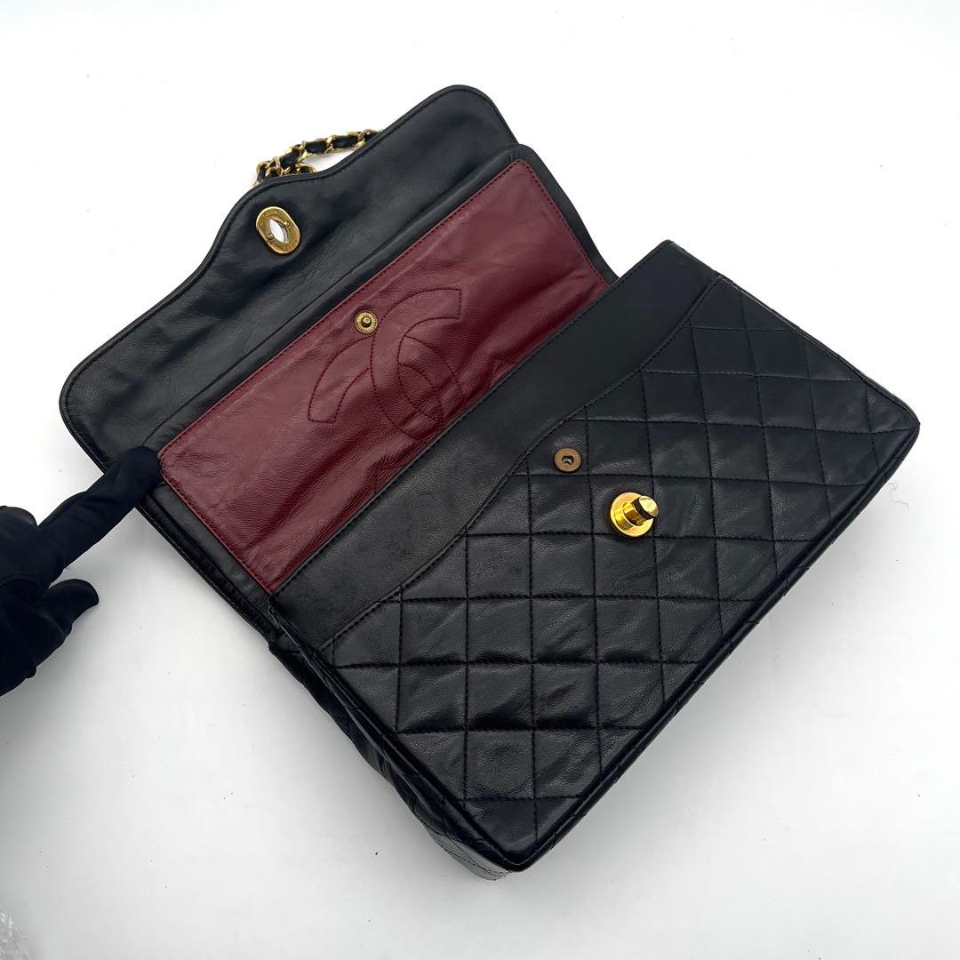 美品‼️ カードあり　シャネル パリ限定 ダブルフラップ チェーンショルダーバッグ
