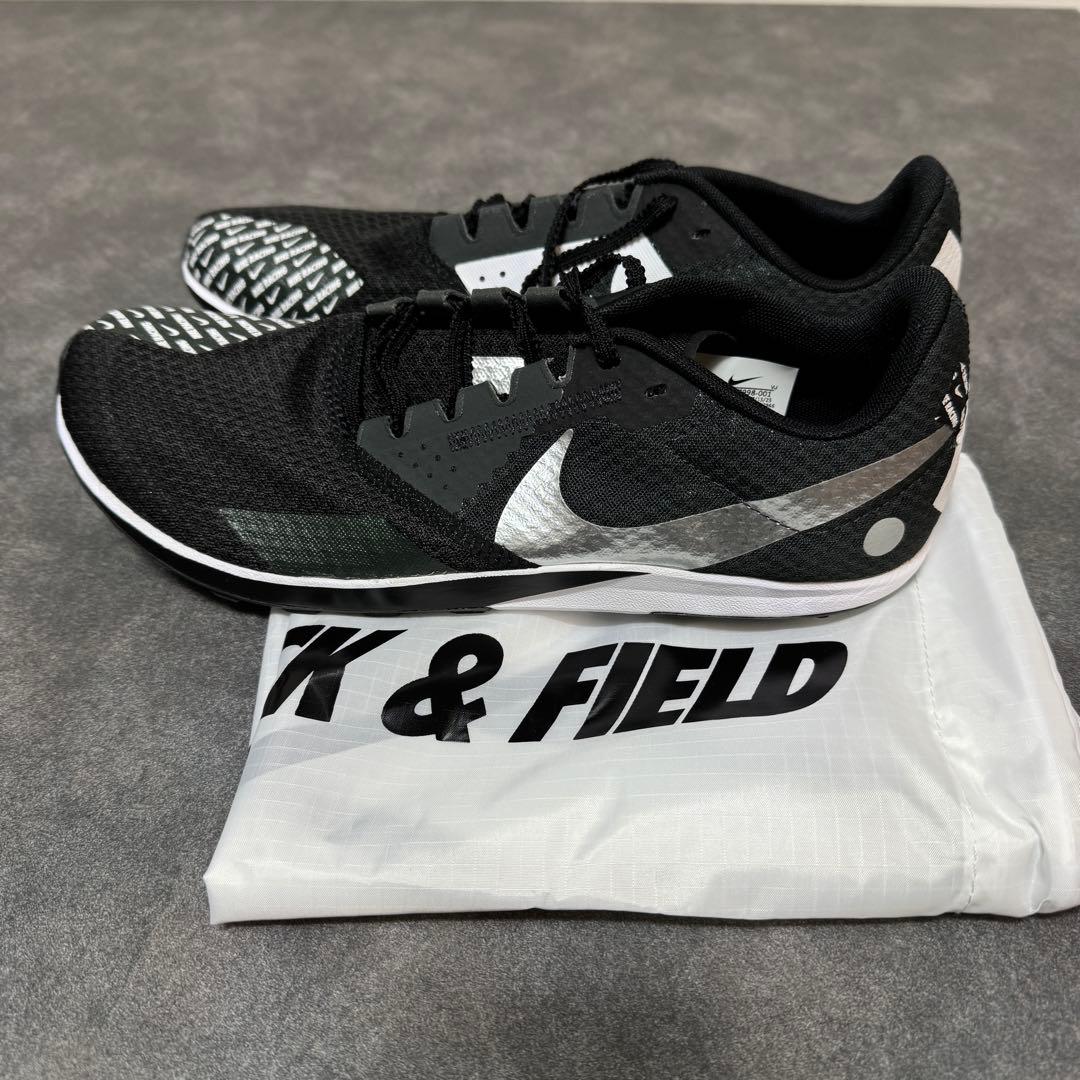 zoom rival waffle 26.5 ブラック クロスカントリー 黒 白