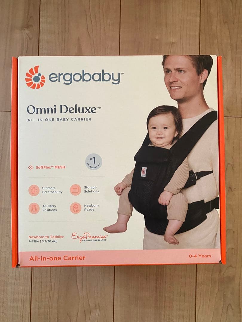 美品✨ほぼ新品　エルゴ Omni Deluxe Mesh Onyx Black