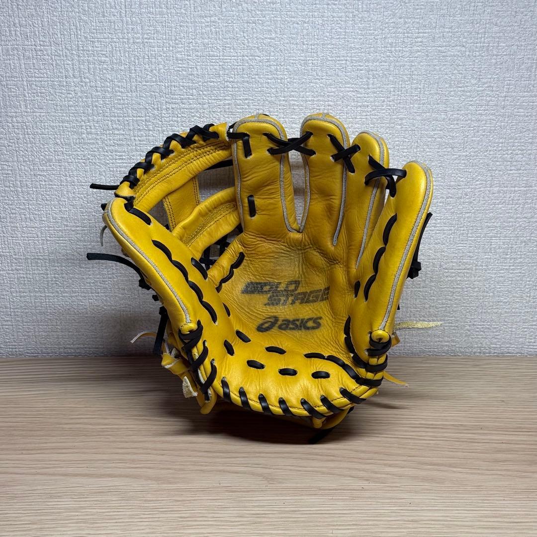 asics ゴールドステージ 軟式 内野手用 クロス締め/逆巻き