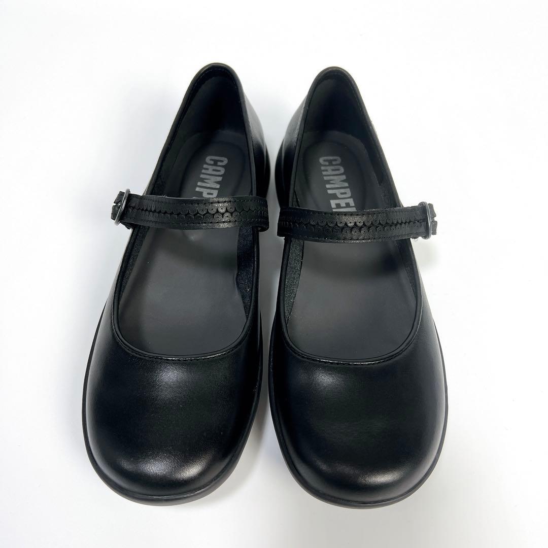 《極美品》カンペール スパイラルコメット フラットシューズ ブラック 36