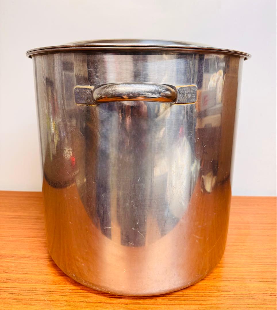 業務用 寸胴鍋 40cm 約48L SUS316 蓋付き ステンレス
