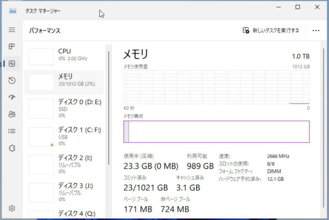 ＜ジャンク＞DDR4 LRDIMM 128GB×8枚 2666MHz メモリ