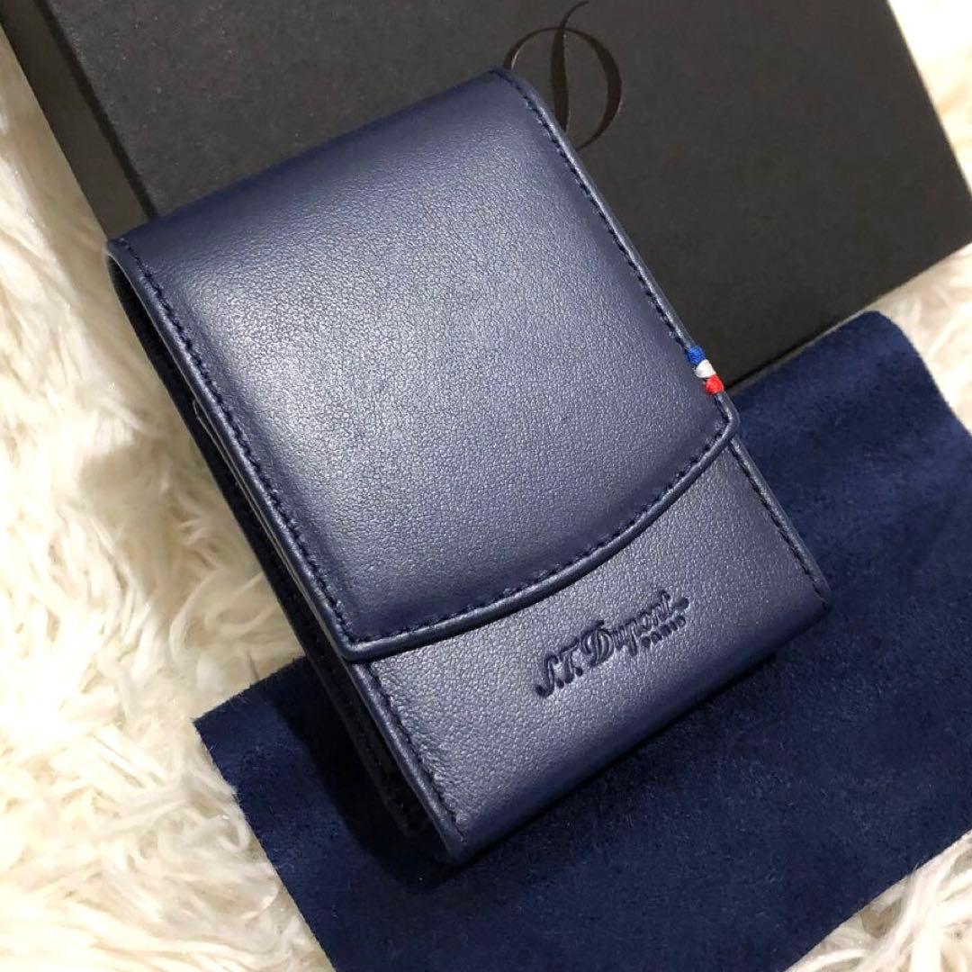 未使用✨エステーデュポン レザー シガーケース タバコケース