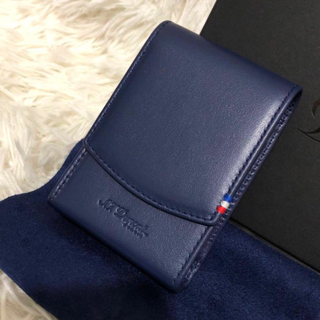 未使用✨エステーデュポン レザー シガーケース タバコケース