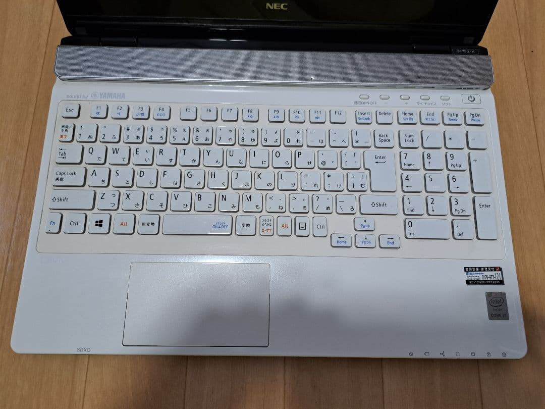 NEC ノートパソコン NS750AAW ホワイト　タッチパネル　Corei7