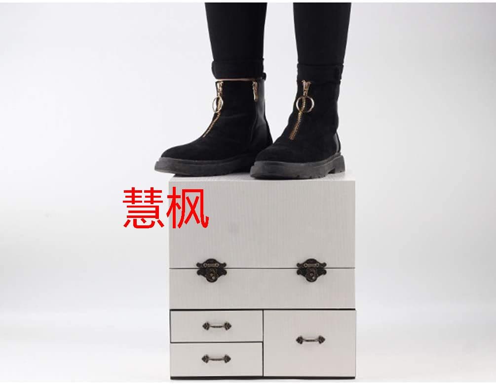 メイクボックス コスメボックス ジュエリー収納ボックス 鏡付き 大容量 木製w