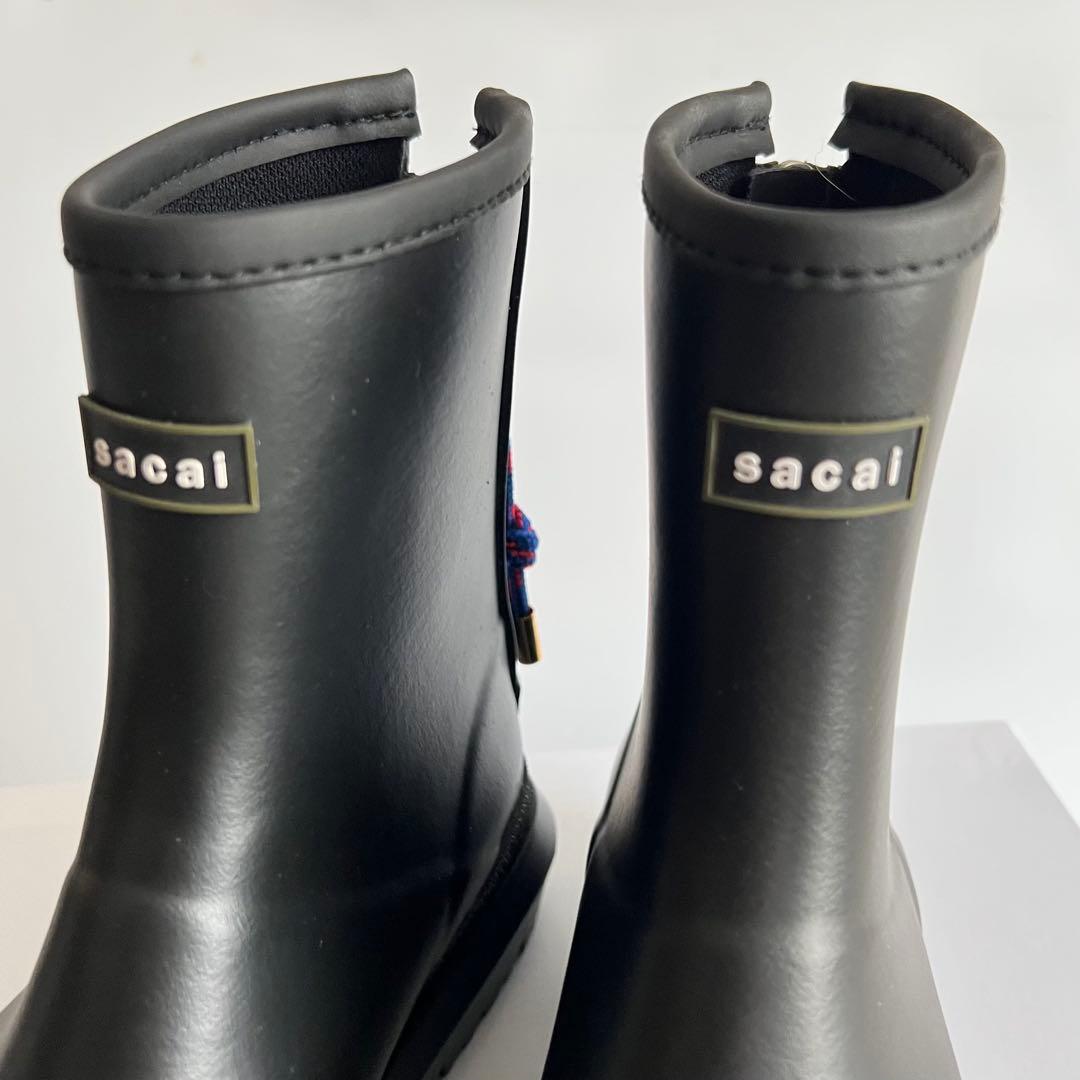 新品 sacai サカイ 25AW Rubber Boots ラバーブーツ S
