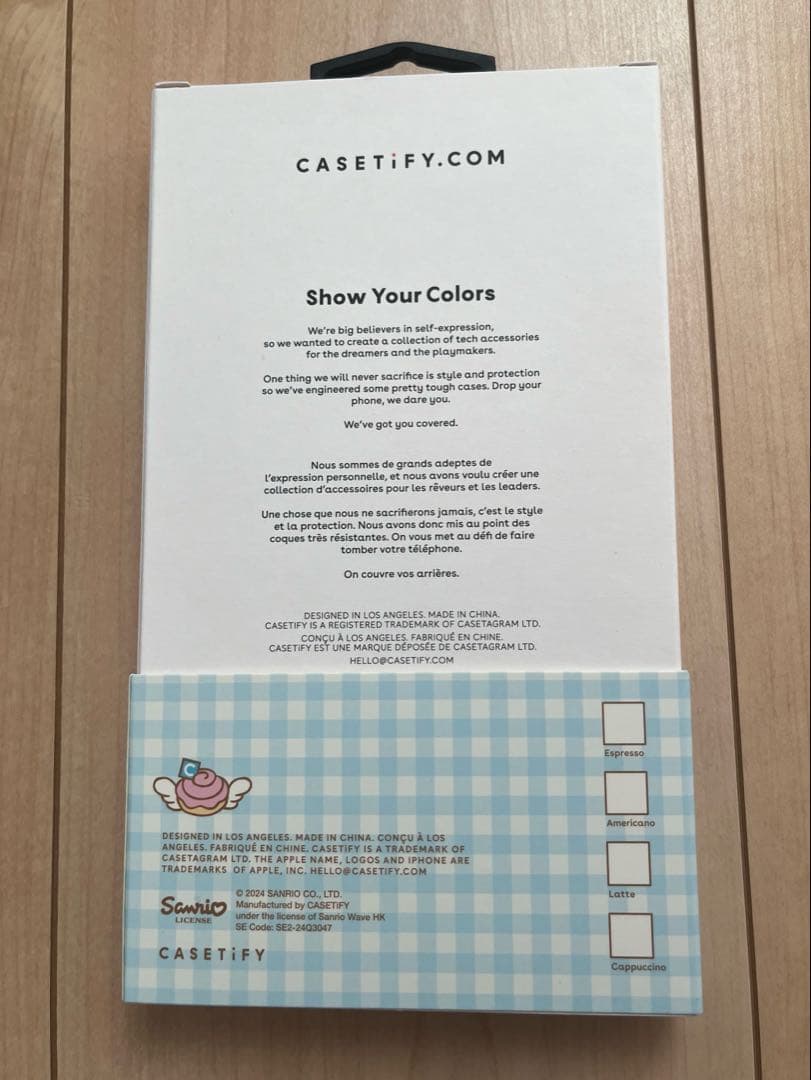 CASETiFY シナモロール　iPhone13 インパクトクリアケース 新品