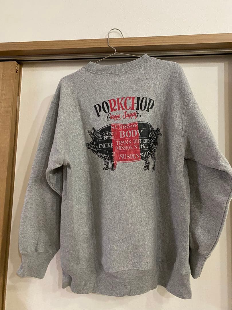 PORKCHOP XL グレー スウェット P.C.G.S.