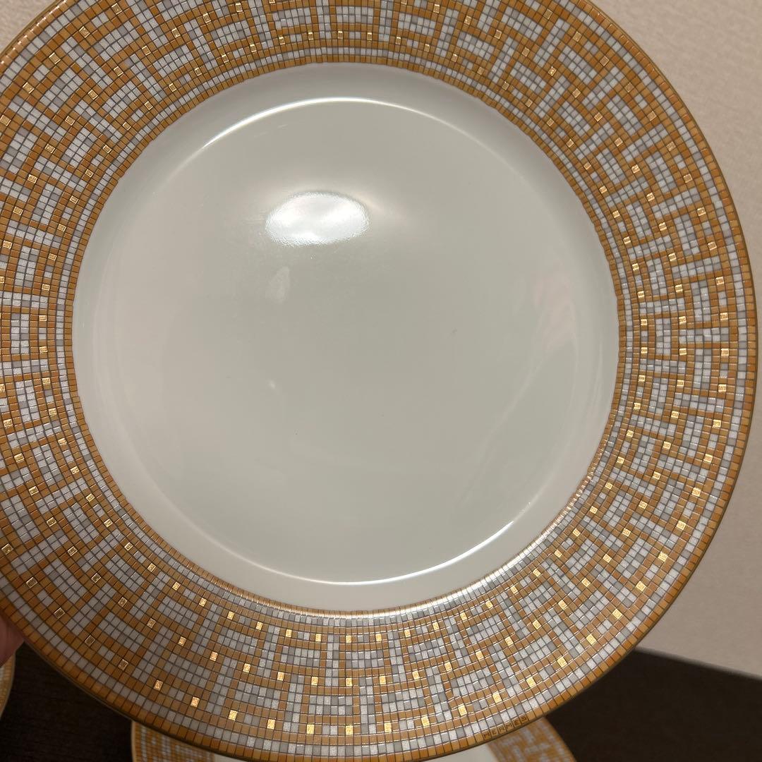 エルメス　ヴァンキャトル ゴールド　ディナープレート　27.5cm