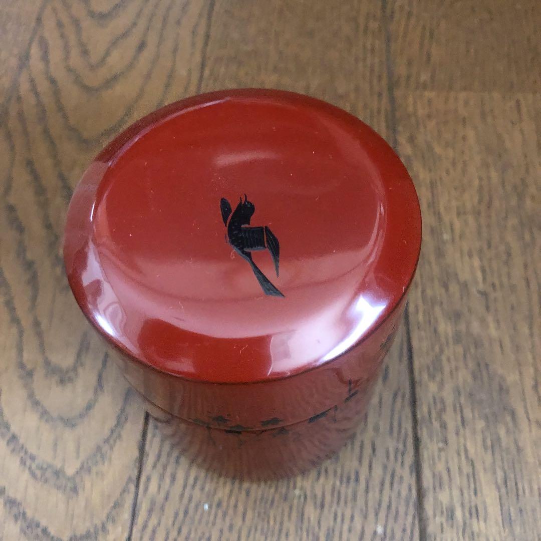 茶道具 棗 光雲作 卯花垣に郭公 面中次