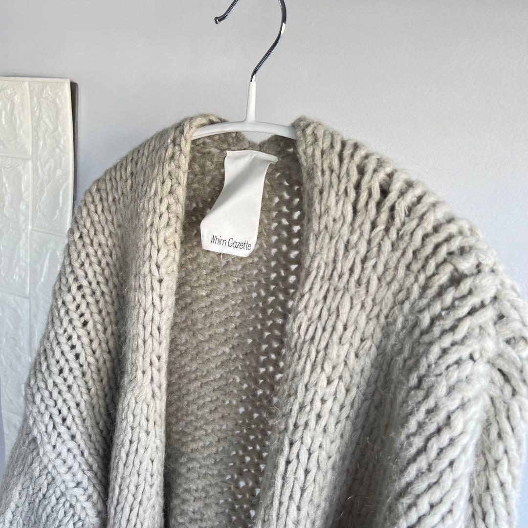 Whim Gazette オーバーサイズニットカーディガン