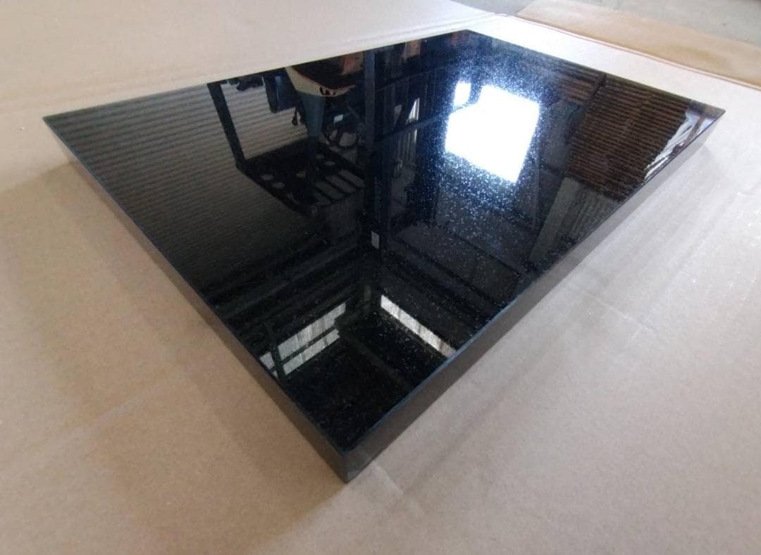 高級 天然黒御影石　オーディオボード●370×300×27●5面磨き【送料無料】