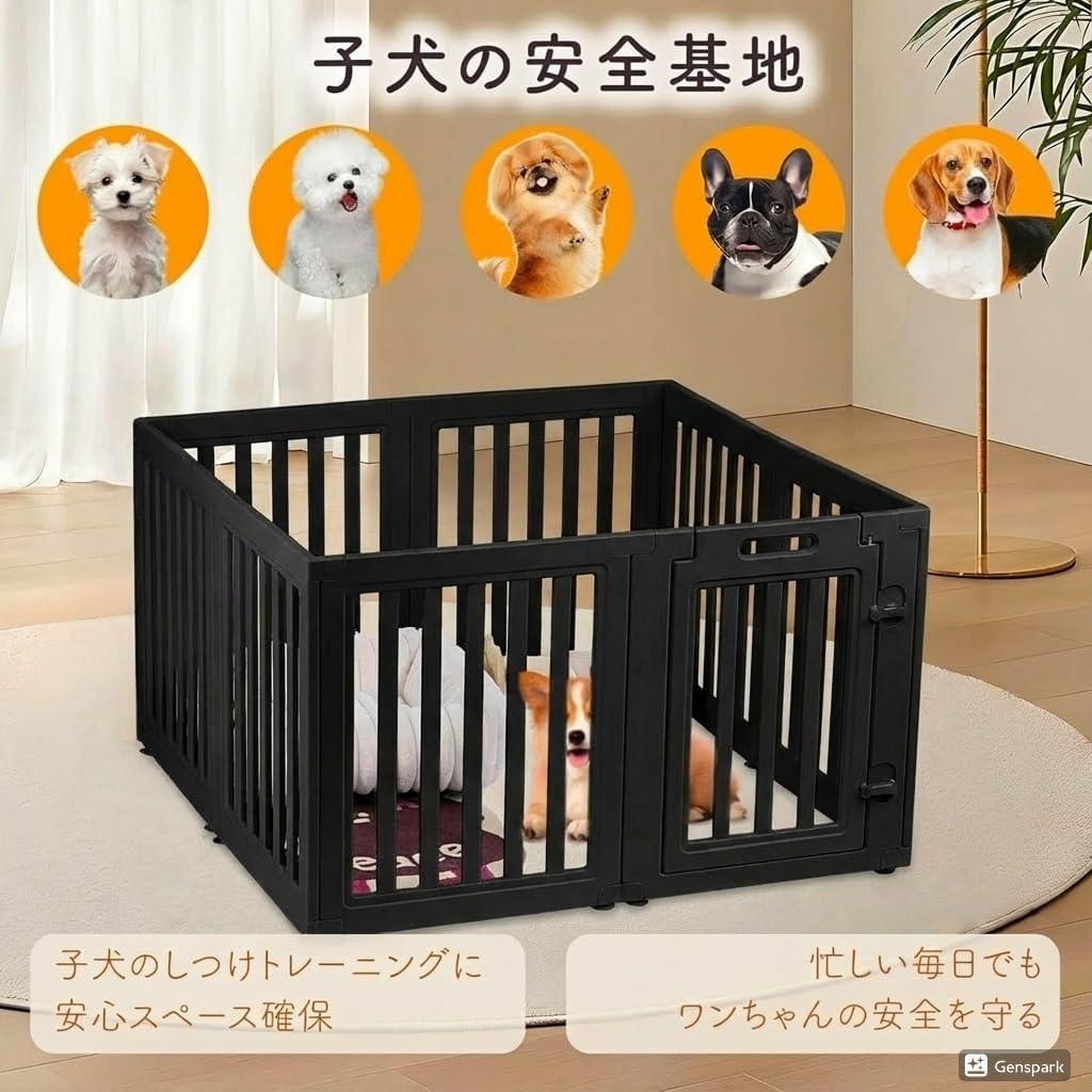 ペットサークル ペットケージ ペットフェンス 犬用 組立工具不要 二重ロック設計