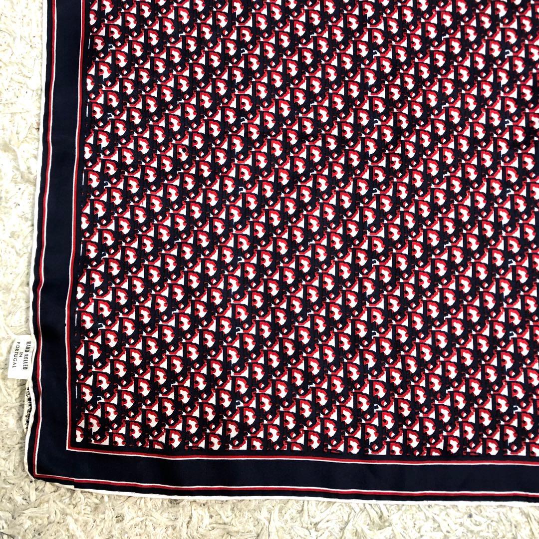 【美品】クリスチャンディオール ハンカチ トロッター シルク