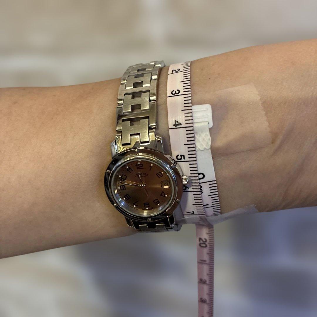 専用ページ エルメス 腕時計 クリッパー　レディース ピンクゴールド文字盤