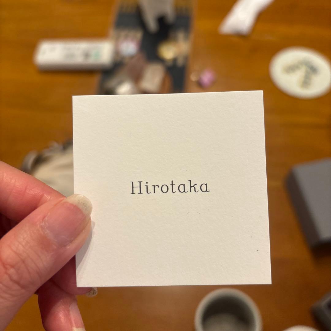 要確認Hirotaka スピアピアス　片耳用 石3点付き