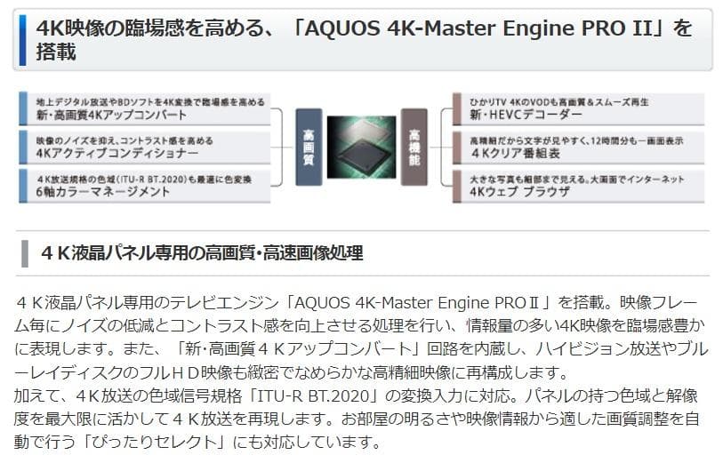 SHARP 50インチ 4K液晶テレビ LC-50U40