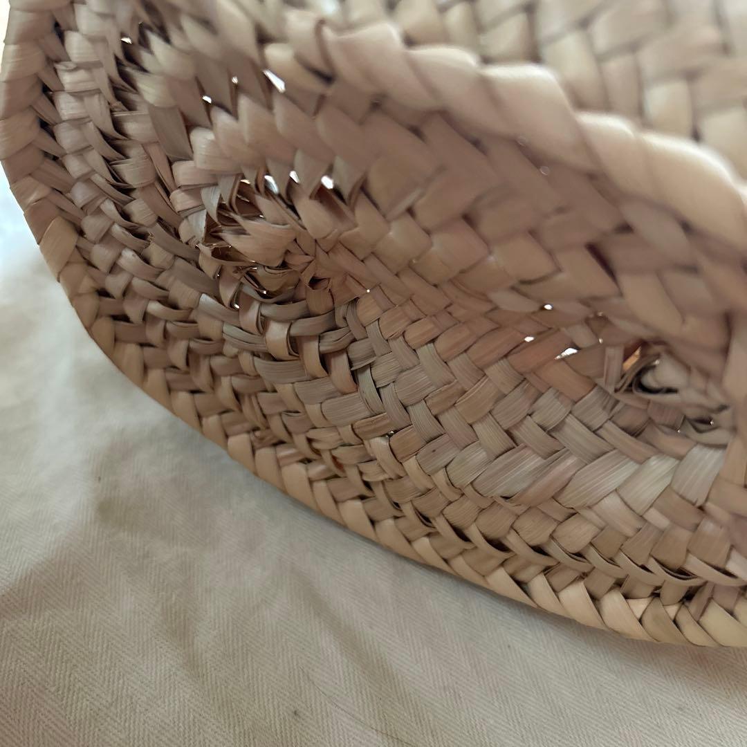 SALE LOEWE かごバッグ ストロー レザー