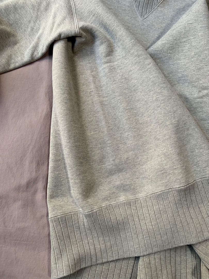 ステュディオダルチザン 9835 スヴィンゴールド吊り編みスウェットXL 杢GY