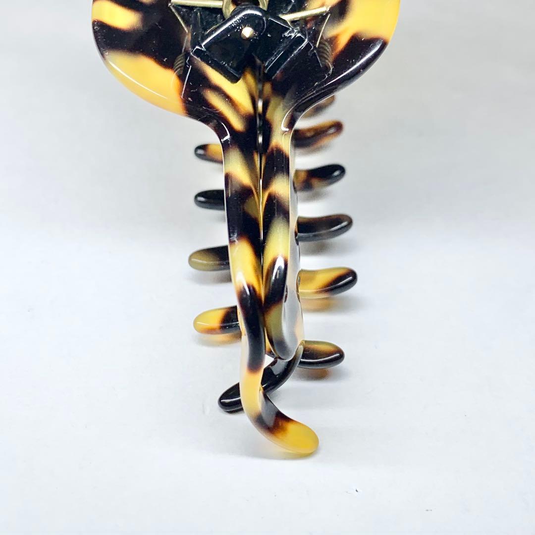 希少 アレクサンドルドゥパリ ヘアクリップ ベッ甲風 ブラウン Mサイズ