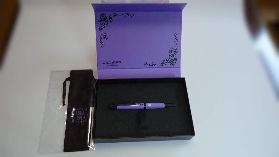 パイロット 万年筆 ANNA SUI 細字(F) 紫 ペンケース付【未使用】