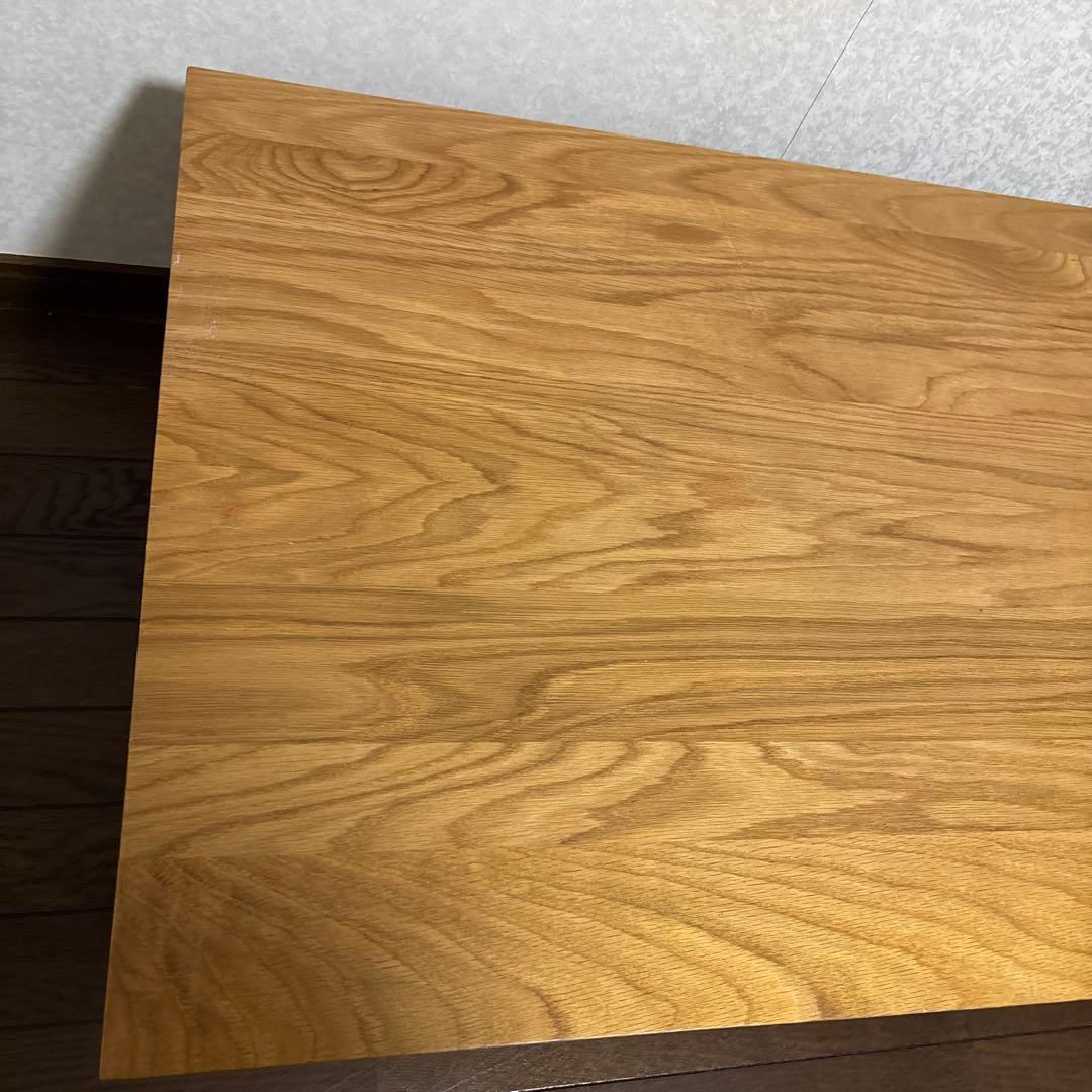 【美品】無印良品 無垢材 ローテーブル オーク材 900mm