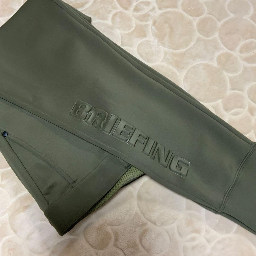 最終値下BRIEFING GOLF メンズ 3Dロゴ ジョガーパンツ オリーブM