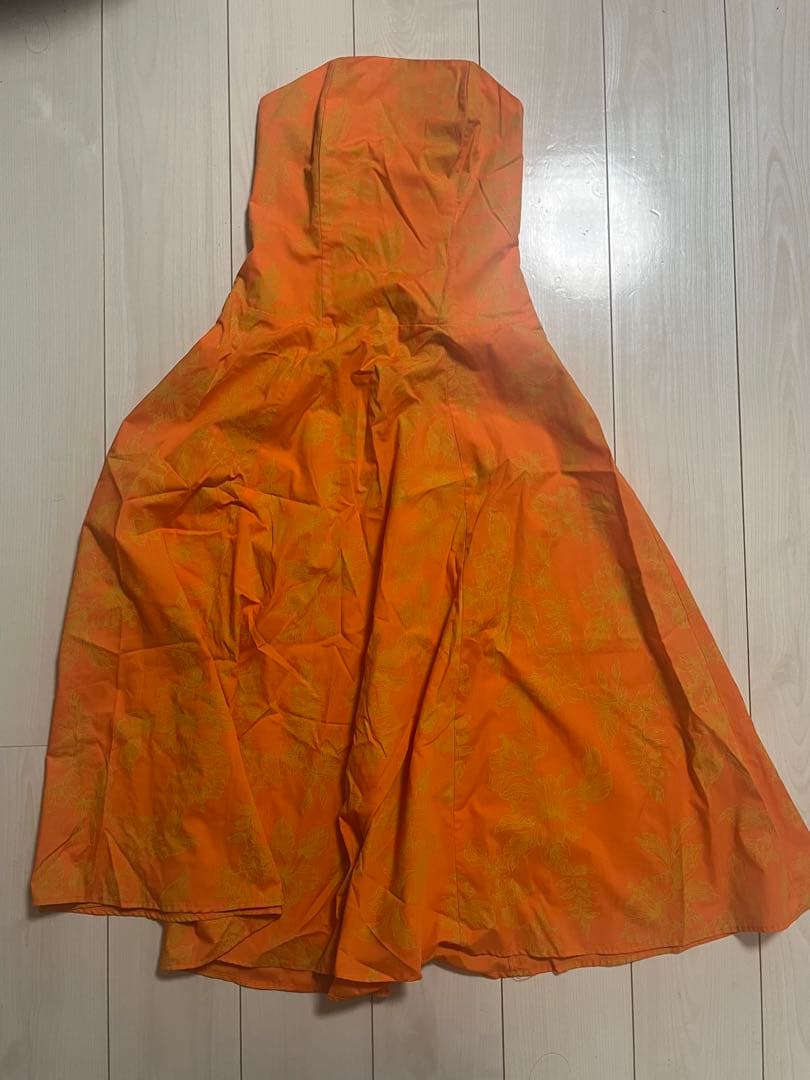 フラダンス用オレンジドレス(ムームー)