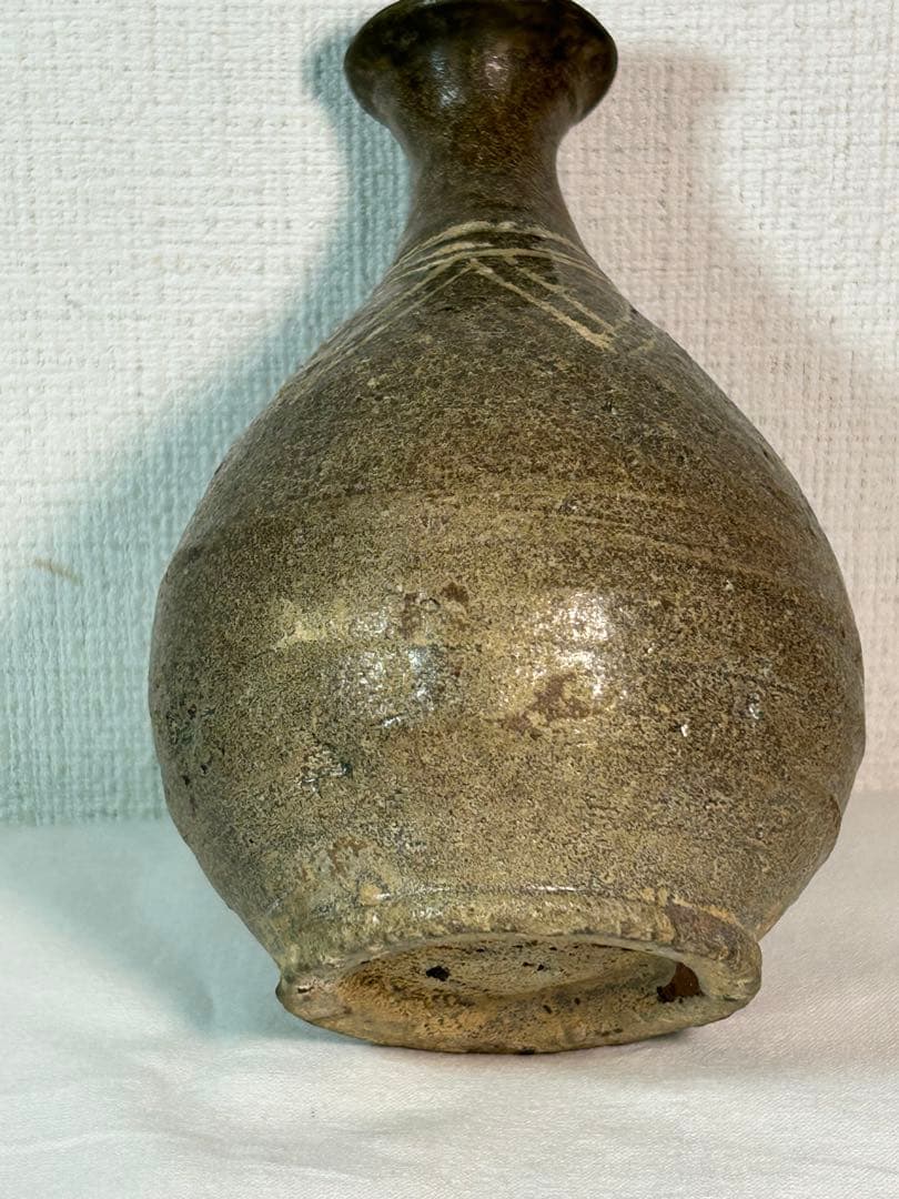 李朝　三島徳利　本時代