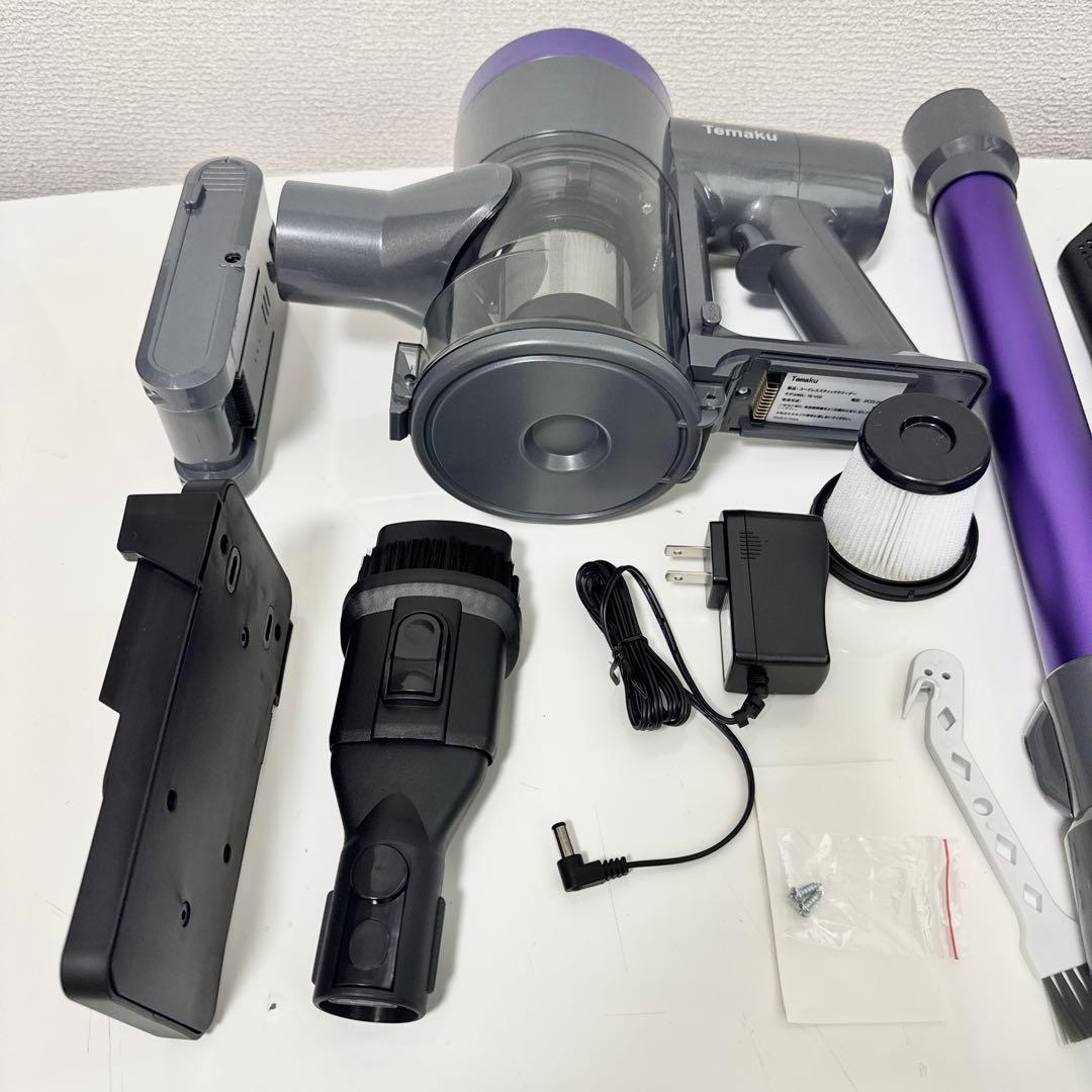 掃除機 コードレス　75000Pa 65分連続 自立式 低騒音 AI汚れ自動検知