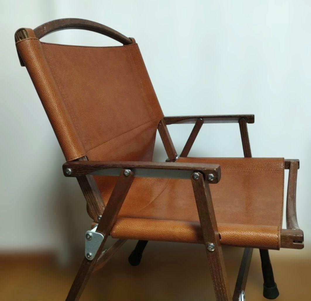 カーミットチェア用　マイスターレザーシート　ブラウン　シュリンクレザー