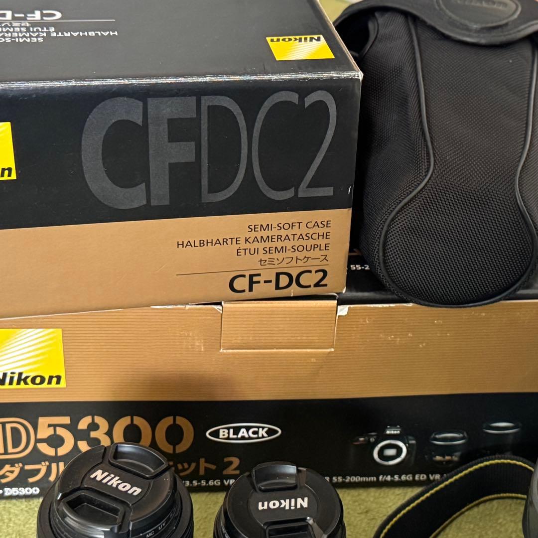 Nikon ニコン D5300 ダブルズームキット2 箱付き ケース付き