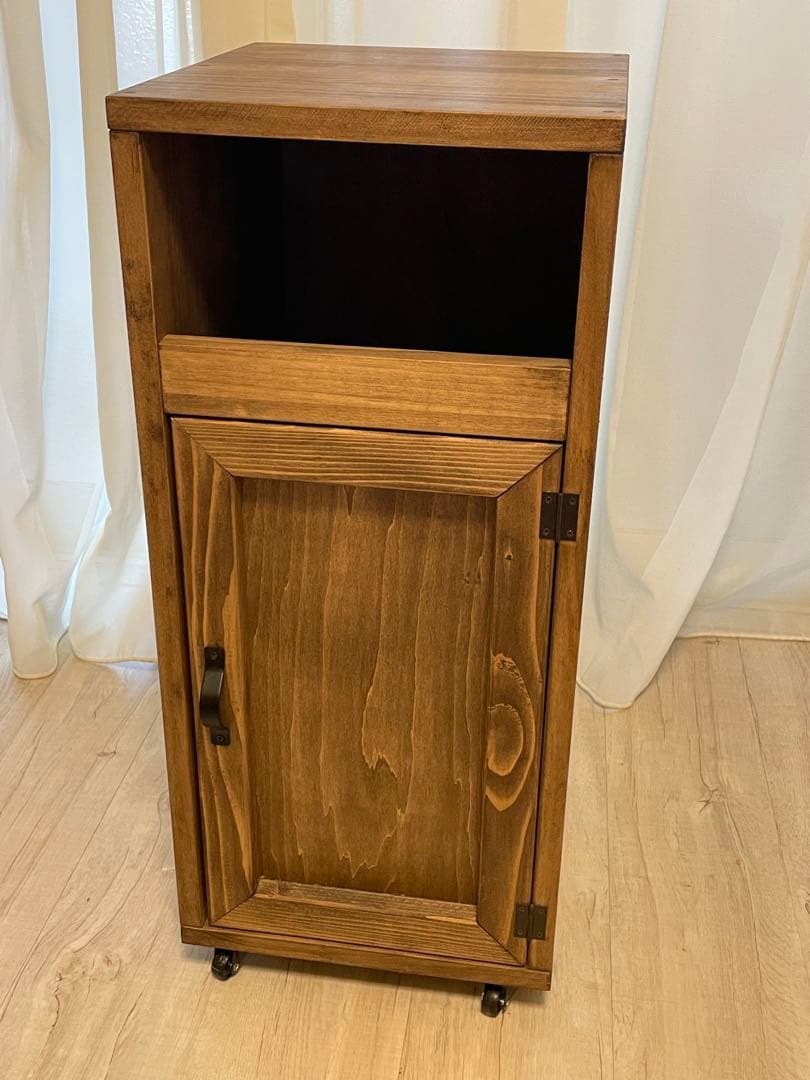 ゴミ箱　ヴィンテージ　アンティーク　ダストボックス　ウォルナット　木製