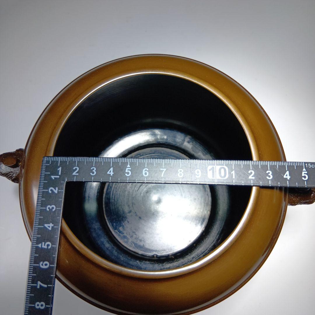 値下げ茶道具　八尾祥栄作　唐銅皆具一式　美品