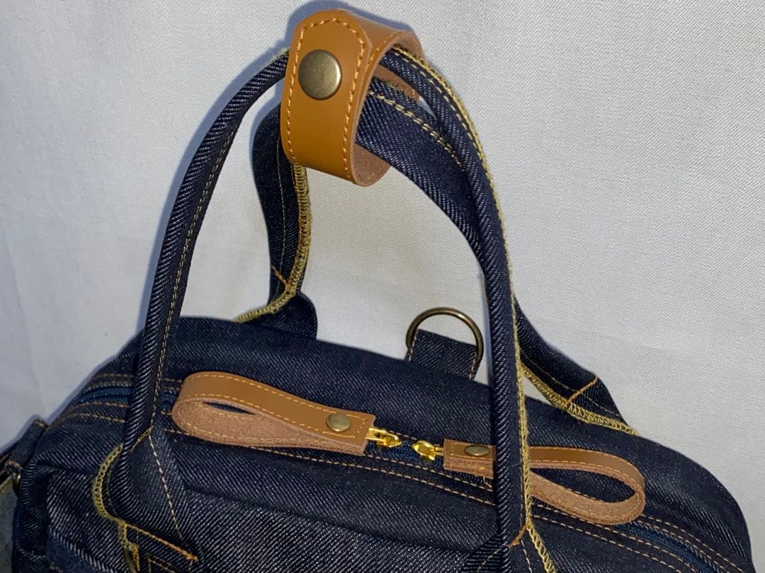 ハンドメイド☆岡山デニム☆パッチワーク☆☆4wayボストンバッグ