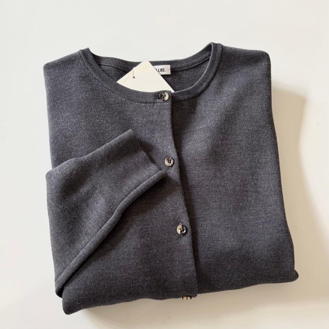EVERYDAY I LIKE. クルーネック カーディガングレー新品未使用品