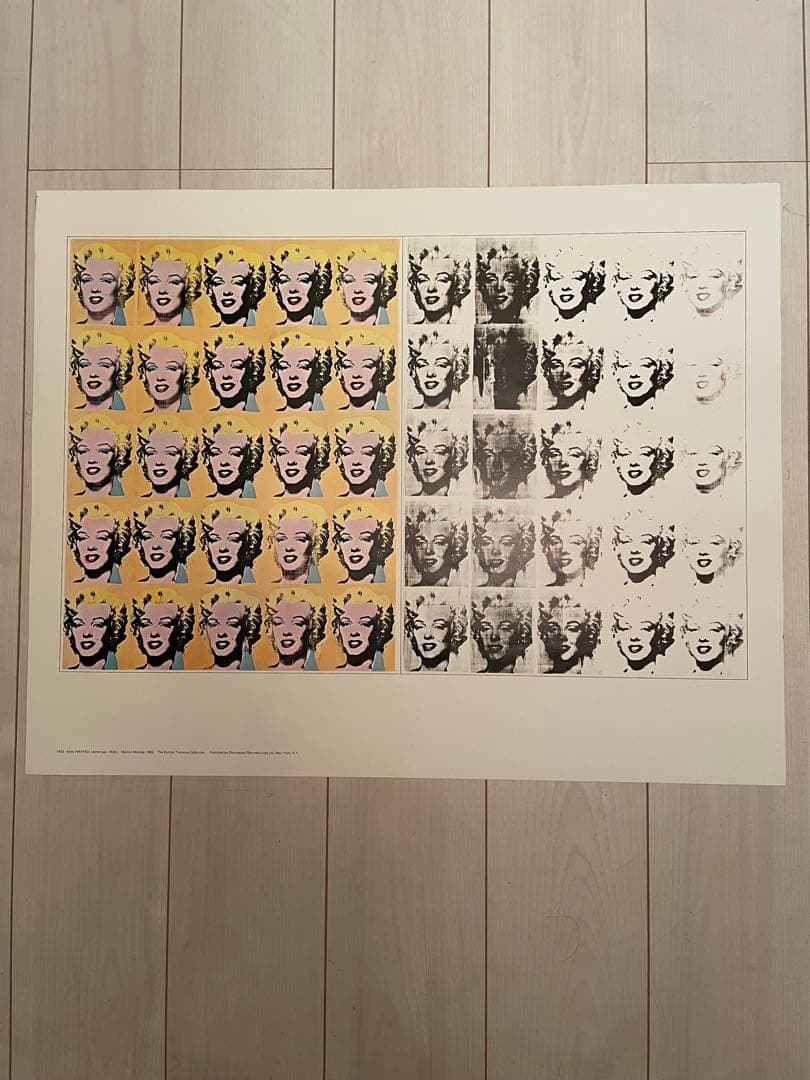 希少品　アンディーウォーホル　モンロー　ポスター　額縁付き