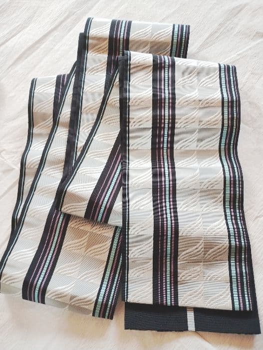 博多半巾帯★清粋★大倉織物誠之輔★1度着用