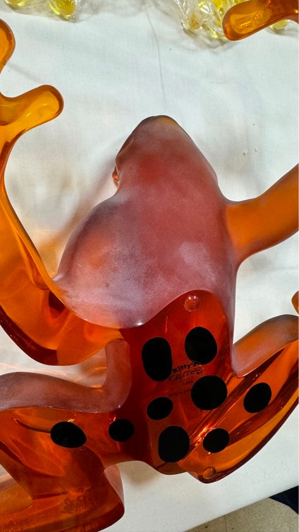 希少　限定　置物 カエル　樹脂　カエル アクリル　限定2000個