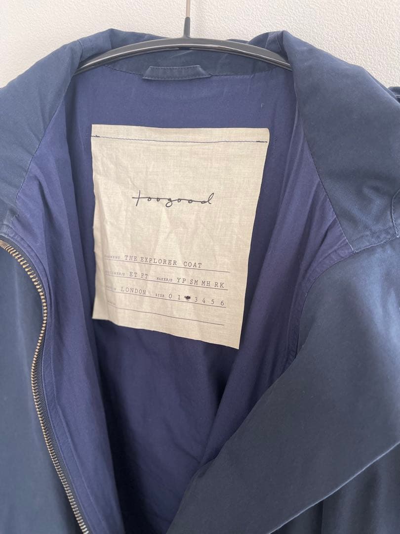 Toogood Explorer Coat ネイビー size 2