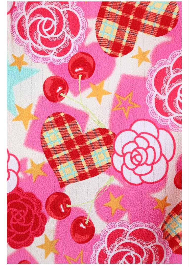 南明奈　七五三用 フード付きピンク着物