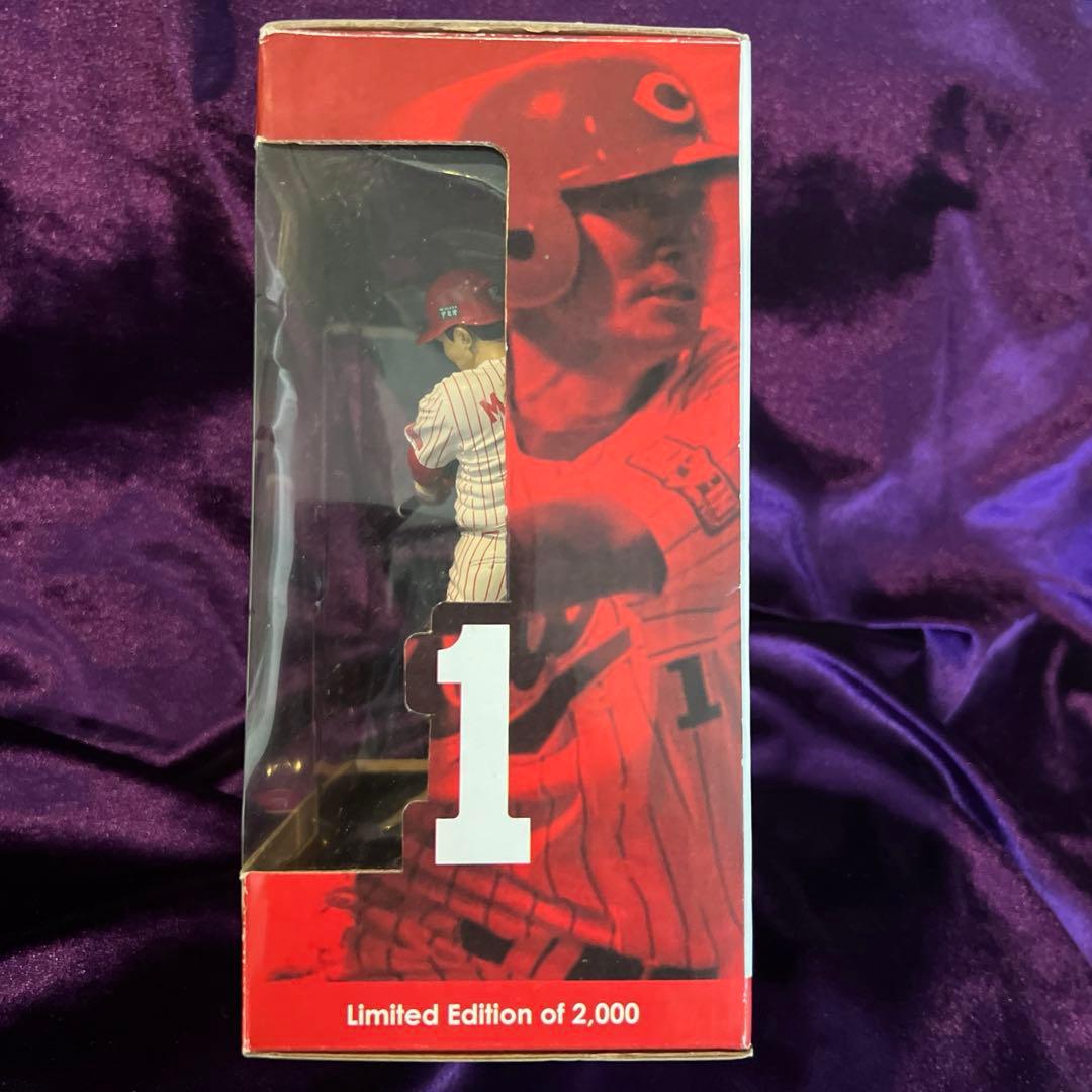前田智徳　フィギュア　2000本安打記念　シリアルナンバー付きカード　カープ